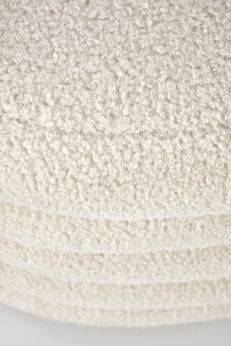 Lavice se schránkou Lessi krémová bouclé do předsíně a ložnice v boho stylu