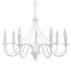 Moderní bílý lustr Minerwa 7 do obýváku, ložnice nebo kuchyně kovový 60 cm