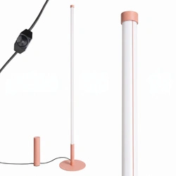 TRANG moderní LED stojací lampa do obývacího pokoje broskvová 3000K