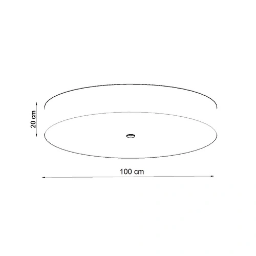 Stropní kulaté svítidlo SKALA 100 bílé moderní do obýváku kuchyně ložnice 100 cm