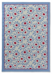 Venkovní koberec na terasu Laura Ashley Thorncliff Daisy 200x280 moderní květinový