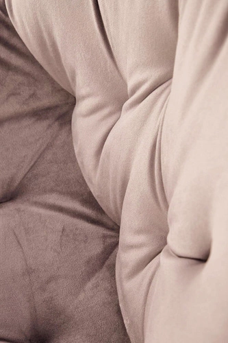 Otočená čalouněná židle Veroniq béžová sametová do jídelny a obýváku moderní Intesi