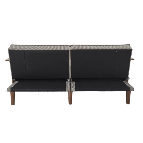 Rozkládací pohovka Scott šedá manšestrová 3místná s polohovatelným opěradlem do obýváku Intesi