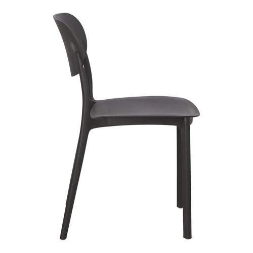 Zahradní židle Plasta černá 5five simply smart z polypropylenu snadno čistitelná stohovatelná