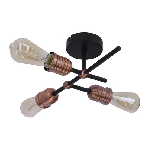 Závěsné svítidlo Kirimu černé kovové 3bodové do jídelny a obývacího pokoje moderní