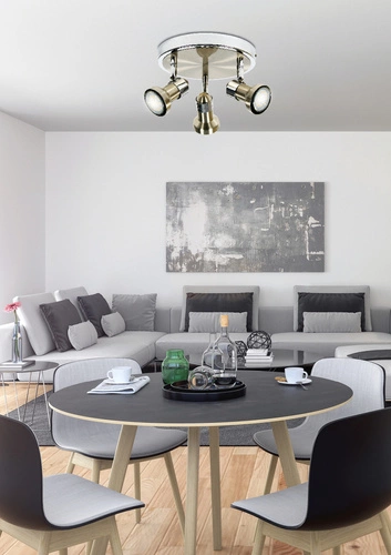 Moderní stropní svítidlo Arkon chrom kovové 3xGU10 do obýváku a jídelny CANDELLUX