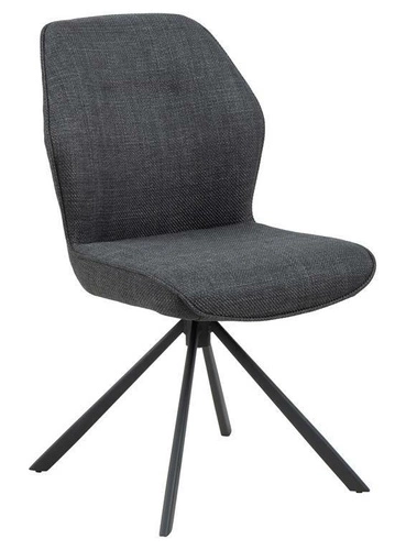 Otočná čalouněná židle Aura tmavě šedá Actona do jídelny a obýváku moderní