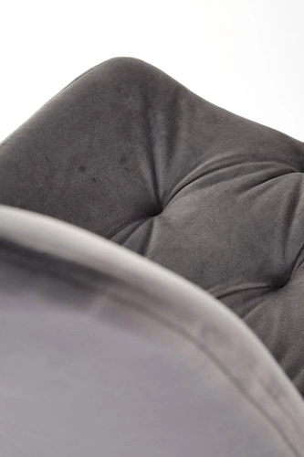 Otočená moderní jídelní židle Veroniq šedá sametová do jídelny a obývacího pokoje Intesi