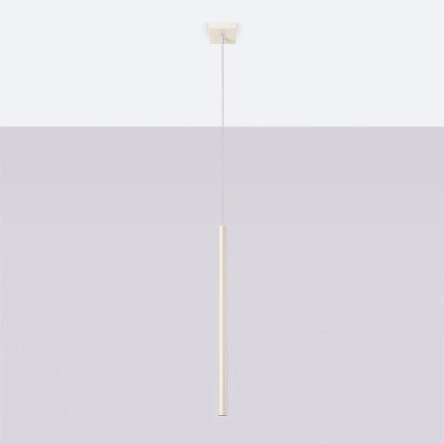 Moderní závěsné svítidlo Pastelo béžové s nastavitelnou výškou do obýváku a jídelny SOLLUX