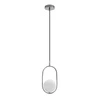 Chromovaná závěsná lampa Cordel 1x20W G9 s bílým difuzorem