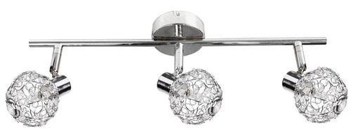 Stropní svítidlo Collar moderní chromované 3bodové nastavitelné do obýváku a ložnice