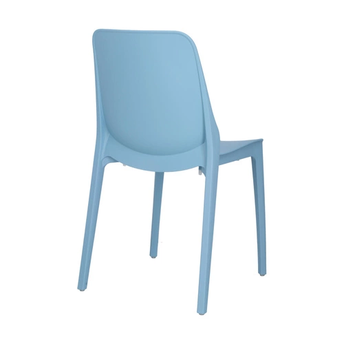 Zahradní stohovatelná židle Ginevra modrá z plastu moderní SCAB Design
