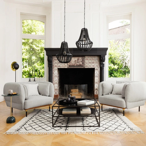 Židle Isée světle šedá