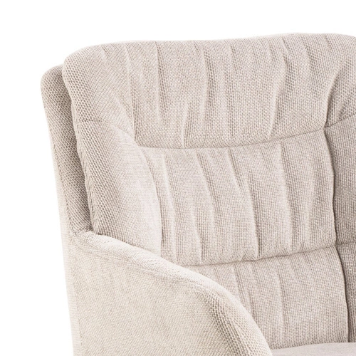 Otočená čalouněná židle Alonso béžová s područkami do obýváku moderní Actona