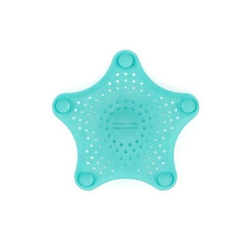Umbra Starfish tyrkysové gumové sítko do dřezu a vany moderní do koupelny 16 cm