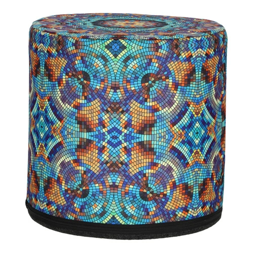 Moderní kulatá čalouněná puf multicolor do obýváku a ložnice Wizard 40 cm