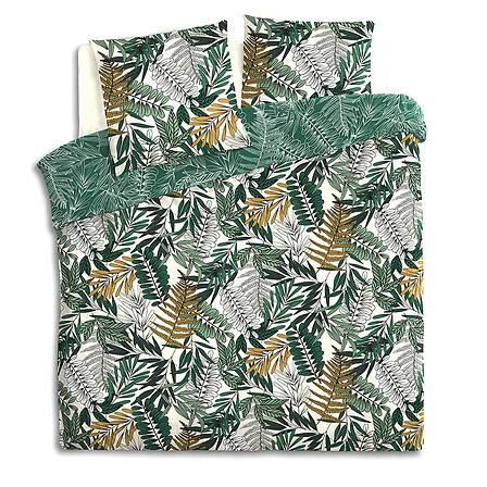 Bavlněné povlečení Tropik Atmosphera 240x220 zelené boho s povlaky do ložnice Oeko-Tex