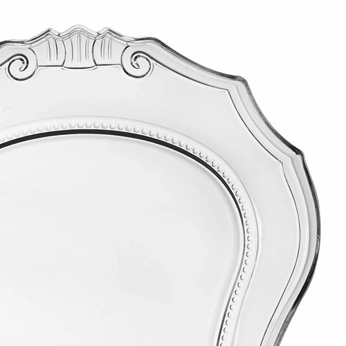 Průhledná jídelní židle Queen Intesi glamour z plastu, stohovatelná, snadno čistitelná