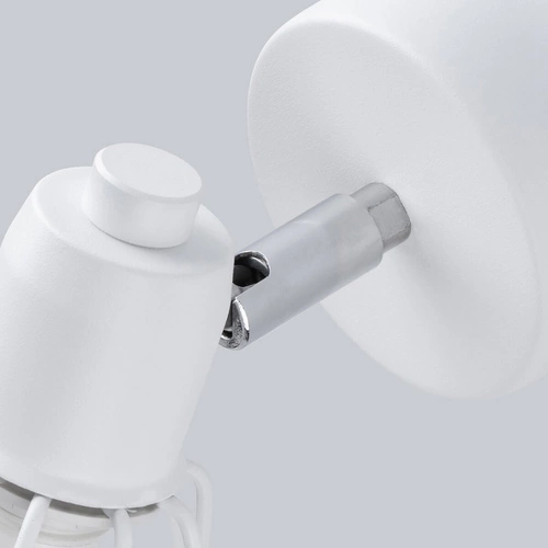 Nástěnné svítidlo ARTEMIS 1 bílé moderní kovové s otočným stínidlem do obýváku a ložnice