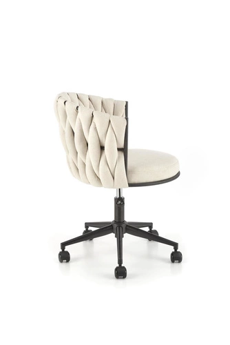 Ergonomická kancelářská židle Natol béžová otočná s nastavitelnou výškou glamour do kanceláře