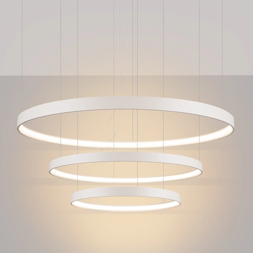 LED lustr RIO 3 moderní béžový nastavitelný do obýváku, kuchyně nebo nad stůl 110 cm