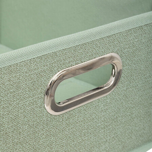 Box / Krabice do regálu 31x15cm obyčejná pistácie