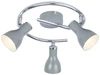 Spirálová stropní lampa Julie 3x40W E14 šedá