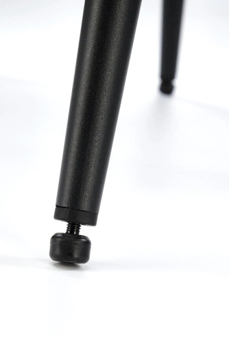 Čalouněná jídelní židle Rania olivová moderní skandinávský styl na černých nohách Intesi