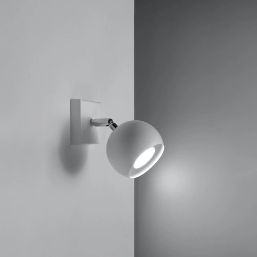 Nástěnné svítidlo Oculare bílé moderní kovové do obýváku a ložnice Sollux Lighting