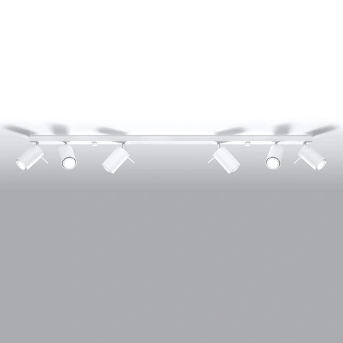 Stropní svítidlo RING 6L bílé moderní kovové do obýváku kuchyně nebo ložnice