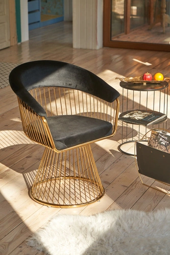 Židle Feeny Velvet černá