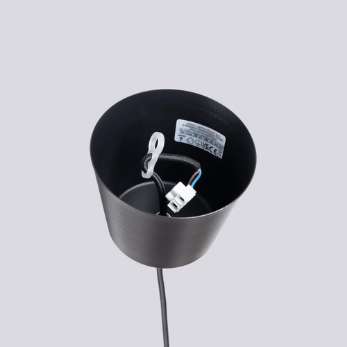 Závěsné svítidlo BILO černé moderní kovové do obýváku a kuchyně 35 cm SOLLUX