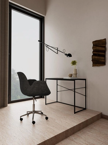 Kancelářská otočná židle Beth béžová s podloketníky k psacímu stolu