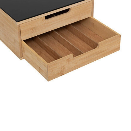 sk.Zásuvka na kapsle s vyjímatelnými odnímatelnými oděvy černá/přírodní