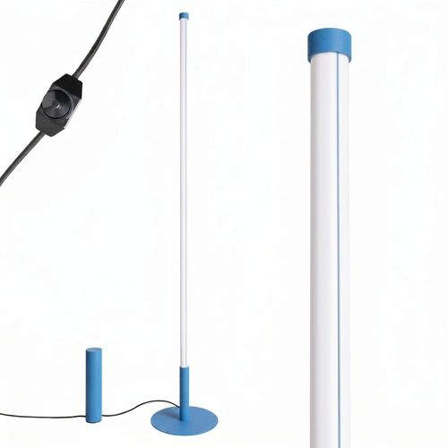 TRANG moderní LED stojací lampa do obývacího pokoje modrá 3000K