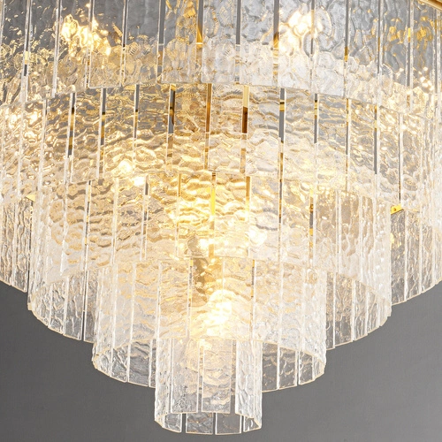 Závěsné svítidlo ICELAND bílá 60 cm křišťálové glamour do obýváku nebo jídelny Step into Design