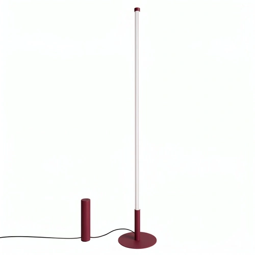 Stojací lampa do obývacího pokoje TRANG vínová moderní LED 3000K