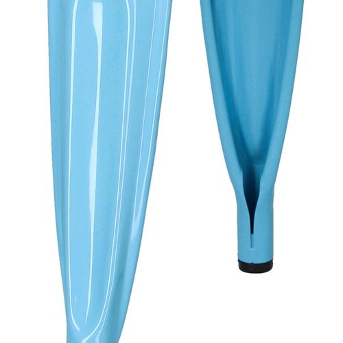 Židle Paris Wood modrá, sedák borovice natural