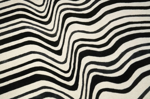 Moderní ručně tkaný koberec Draft Black 160x230 cm do obýváku a ložnice Carpet Decor