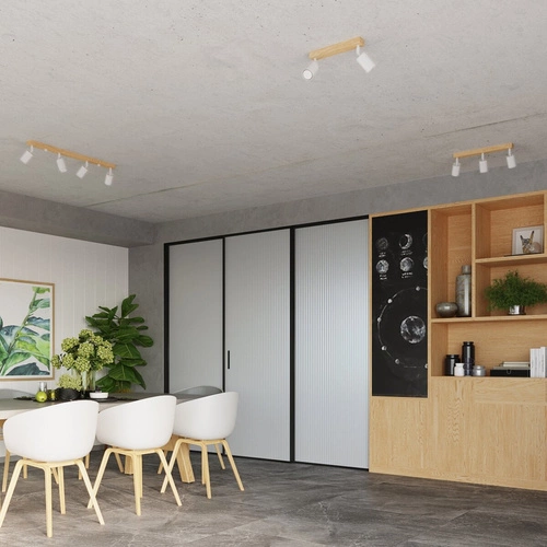 Stropní svítidlo VERDO 2 bílé moderní s nastavitelným světlem do obýváku a kuchyně 46 cm