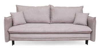 Rozkládací pohovka Milagro 3místná s úložným prostorem a funkcí spaní do moderního obýváku šedobéžová