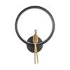 AMICI RING LED nástěnné svítidlo černé zlato 27 cm