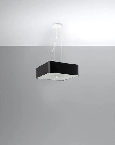 Moderní černý lustr Lokko 45 cm do obýváku a jídelny závěsné svítidlo 5 ramen