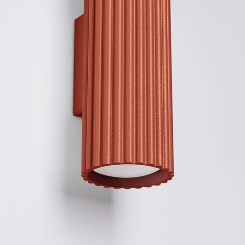 Nástěnné svítidlo KARBON 30 červené minimalistické s pohyblivým stínidlem do obýváku a ložnice SOLLUX