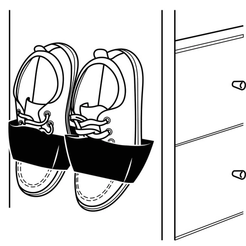 Držák na boty šedý