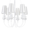 Závěsná lampa QUEEN-6 bílá