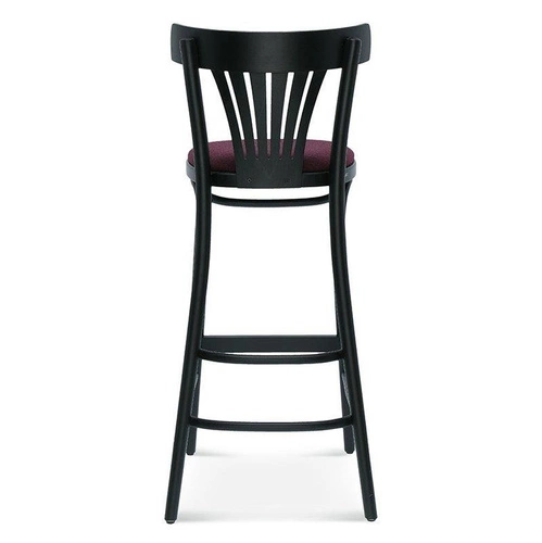 Dřevěný barový stolička s opěrkou Fameg BST-788 FAN na míru do kuchyně a jídelny ve retro stylu