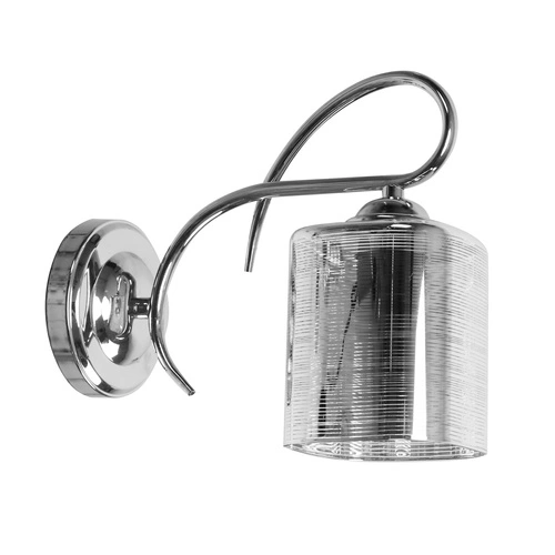 Nástěnné svítidlo Italo chrom 1x40W E27 stříbrný difuzor