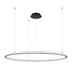 LED lustr RISA 120 černý moderní do obýváku a jídelny rozptýlené světlo