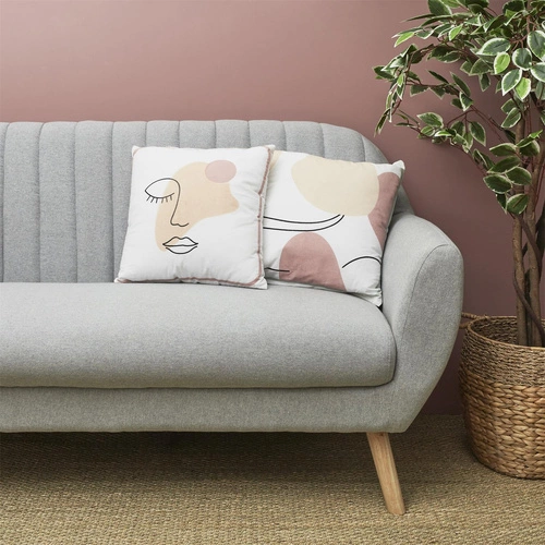 Dekorační polštář Arty pastelový do obýváku a ložnice moderní boho 40x40 cm